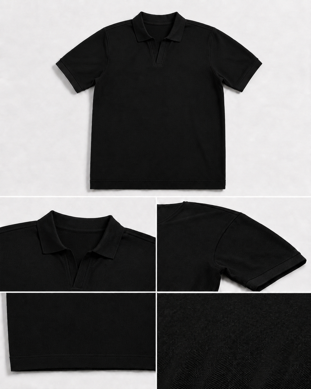 Black vorix essential polo