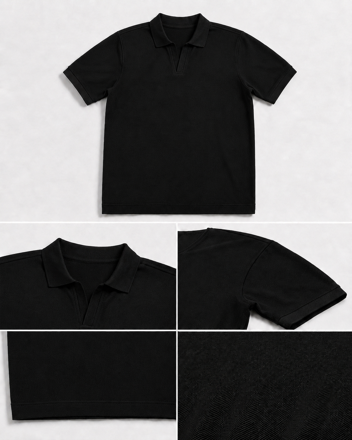 Black vorix essential polo