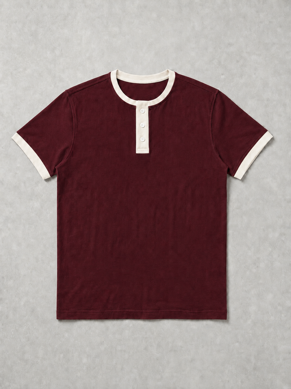 Burgundy vorix ringer henley