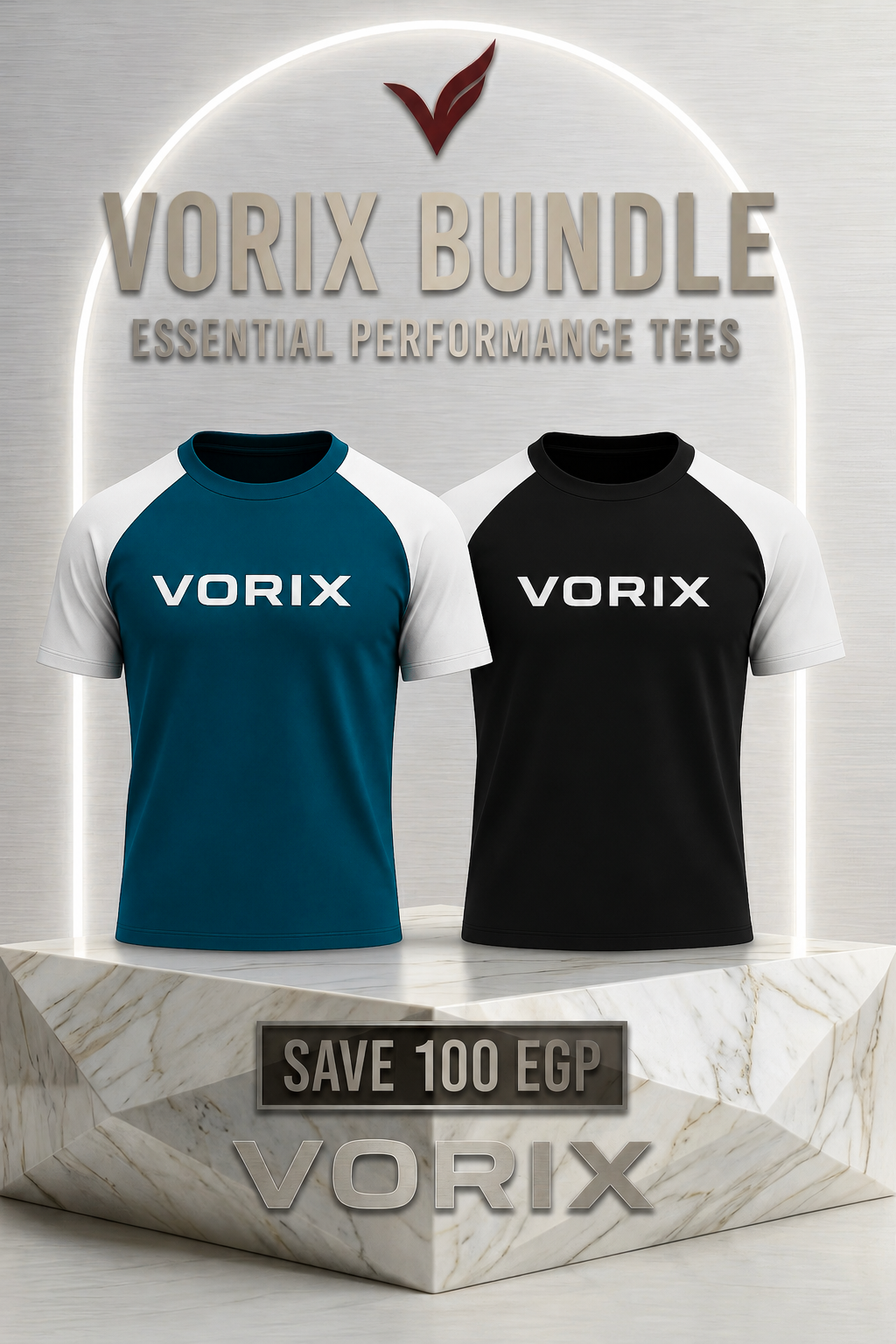 Get 2 and Save 100 EGP (Navy Raglan*Black Essential)